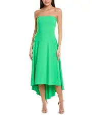 susana monaco Strapless High-Low Dress