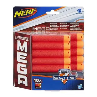 【W先生】NERF MEGA 巨彈系列 巨彈狙擊步槍子彈補充包 10入 孩之寶 軟彈槍 安全子彈 泡棉子彈 空氣槍