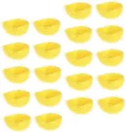HEMOTON 20Pcs Artificial Bird Nest Decorations Creative Cold Dish Adornments for Home Office Garden and Festival Decor Lightweight and Durable Landscape Decor for Parties and DIY Projects