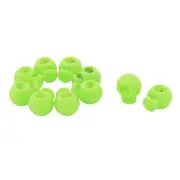 Plastic Round Single Hole Toggle Stopper Cord Lock Light Green 10 Pcs