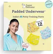 [superbottoms] Padded Underwear | Waterproof Pull up Underwear | Potty Training Pants for Babies | Pull up Unisex Trainers| Padded Underwear for Toddler |