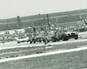 Vintage 8 X 10 1969 Sebring Camaro, Porsche, MGC & Ford GT40 Motor Racing Photo