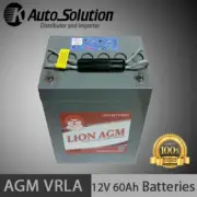 12V 60AH AGM VRLA Deep Cycle Battery Caravan Golfcart wheelchair Boat Scooter