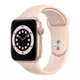 【全新未拆】Apple Watch S6 GPS 40/金鋁/粉沙運動錶帶 MG123TA/A