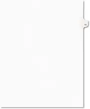 Avery-Style Legal Exhibit Side Tab Divider, Title: 55, Letter, White, 25/Pack