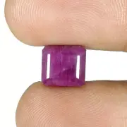 Elegant Radiant Cut Red Ruby A+ Quality Loose Gemstone 06.95 Cts Burmese Ruby