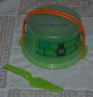 TUPPERWARE ECO KIDS CAKE TAKER & SERVER SET