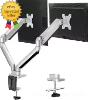 Dual Monitor Desk Mount Die-Cast Aluminum Fully Adjustable Double Monitor Arm
