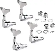 TOYANDONA 4r Bass Tuning Pegs Set Guitar Tuner Heads for Electric/acoustic Guitars Metal Tuning Pegs