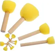 24Pcs Mushroom Sponge Painting Brushes DIY Art Sponges for Home Decoration Craft Projects Creative Painting Activities