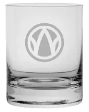 89th Infantry Division Military Etched 11oz Crystal Rocks Whisky Glass