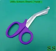 12 PURPLE EMT PARAMEDIC BANDAGE SHEARS EMS SCISSORS 5.5''