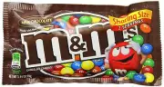 M&Ms Plain Chocolate Candy - King Size, 24-Count