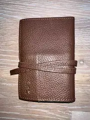 Mark and Graham Leather Charger Rollup Brown RRK Monogram