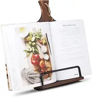 VYNOPA Wood Cookbook Stand Adjustable Recipe Book iPad Rustic Holder Thanksgiving Day Christmas Gift for Grandma, Mother, Women