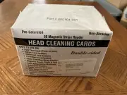 50 MAGNETIC STRIPE READER HEAD CLEANING DOUBLE SIDED CARDS