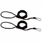Extreme Max 3006.6806 PWC 9' Dock Line with Stainless Steel Snap Hook-Pack of 2