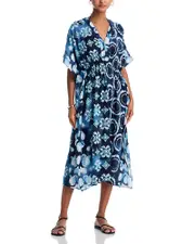 Echo Batik Maxi Cover Up Caftan