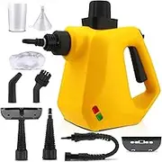 CATCHLUCK HandHeld Steam Cleaner Multipurpose Portable Steam Cleaner with 9 Accessories High Temperature Steam Cleaner for Carpet, Kitchen, Floor, Bathroom, Yellow