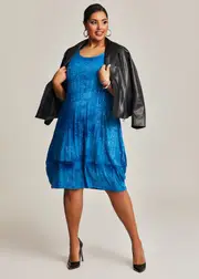 Plus Size Women's Sequin Venetia Tulip Dress Size 26 in Cobalt - Taking Shape