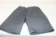 VOLCOM MEN'S DRESS / CASUAL SHORTS HEATHER CHARCOAL GRAY PINSTRIPE size 28