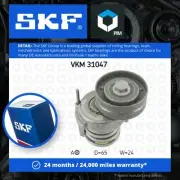 Aux Belt Tensioner fits AUDI A3 8P1, 8P7, 8PA 1.2 1.4 1.6 03 to 13 Drive SKF New