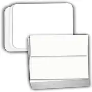 White Cardstock Thick Paper - Blank Index Flash Note & Post Cards Rounded Cor...