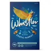 WHISTLER Exotic Parrot Bird Seed Gourmet Blend 1.2kg Nut Vegetable Fruit Blend