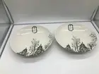 Intesa Porcelain 9in Winter Trees Serving Bowl Set of 2 CC02B12028