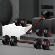 20kg BLACK LORD Dumbbell Set 4in1 Adjustable Barbell