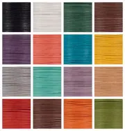 Craft County Waxed Cotton Cord - 1mm / 2mm Macramé Thread 109 Yards / 100 Meter