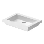 Duravit 2nd Floor 58cm Bathroom Countertop Basin Ceramic Sink Alpin White 031758