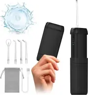 ini Water Flosser - Portable Cordless Oral Irrigator with Telescopic Tank, 3 Mod