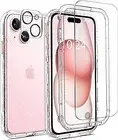 Coolwee Full Body Protective Hybrid 3 in 1 Rugged for iPhone 15 Glitter Case| 6.