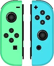 Joy Cons for Switch Controllers, Wireless Replacement for Switch Joycons, Left and Right Switch Controllers Support Sports Dual Vibration/Wake-up Motion Control (Green)