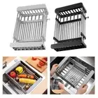 Expandable Dish Drying Rack in The Sink, Adjustable Dish Drainer for Square