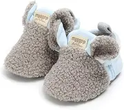[CARREAN] Baby Boys Girls Soft Plush Slippers Cartoon Toddler Infant Warm Winter House Shoes