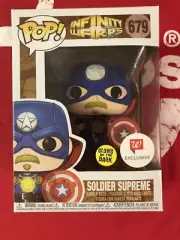 Funko Pop Infinity Warps SOLDIER SUPREME #679 Walgreens Exclusive glow GITD MINT