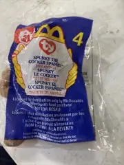 New McDonald's TY Teenie Beanie Babies #4 Spunky The Cocker Spaniel (1999)