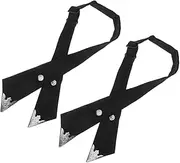 [FOMIYES] 2pcs Adjustable Cross Bow Tie for Men and Women Fashionable Tied Bows for School Uniforms Cosplay Props and Shirt Accessories Durable Design