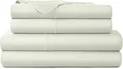 Whisper Organics, 100% Organic Cotton Sheets - 300 Thread Count Bed Sheets Set - Premium Quality Sheets - Deep Pocket Sheet Set - GOTS Certified, Pastel Green (Twin XL Size)…