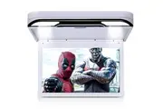 Elinz 13.3" IPS Roof Mount Car DVD Player Flip Down Monitor 1080P FHD HDMI USB GREY
