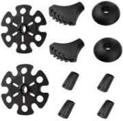 Hiking Walking Sticks Rubber Tips 10 Pack, Replacement Tips Protectors, Snow ...