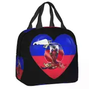 a2145 Haitian Queen Haiti Independence 1804 Insulated Lunch Bags Portable Lunch Tote for School Food Box sz654