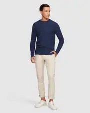 Leon Crew Neck Wool Rich Pullover