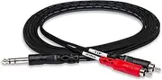 Hosa 1/4 Inch TRS to Dual RCA Insert Cable, 4 Meter