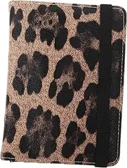 [CLISPEED] Leopard Card Passage Passport Holder for Travel Document Holder for Traveling Travel Document Holder Passport Card Holder Passport Wallet Cover Passport Covers RFID Pu Leather