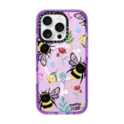 iPhone 16 Pro Impact Case MagSafe Compatible Bees In Love