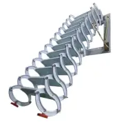 White Folding Ladder Loft Stairs/Wall Mounted Folding Ladder Attic