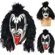 KISS - Gene Simmons Full Mask Rock Band Halloween Cosplay Props From LOVE